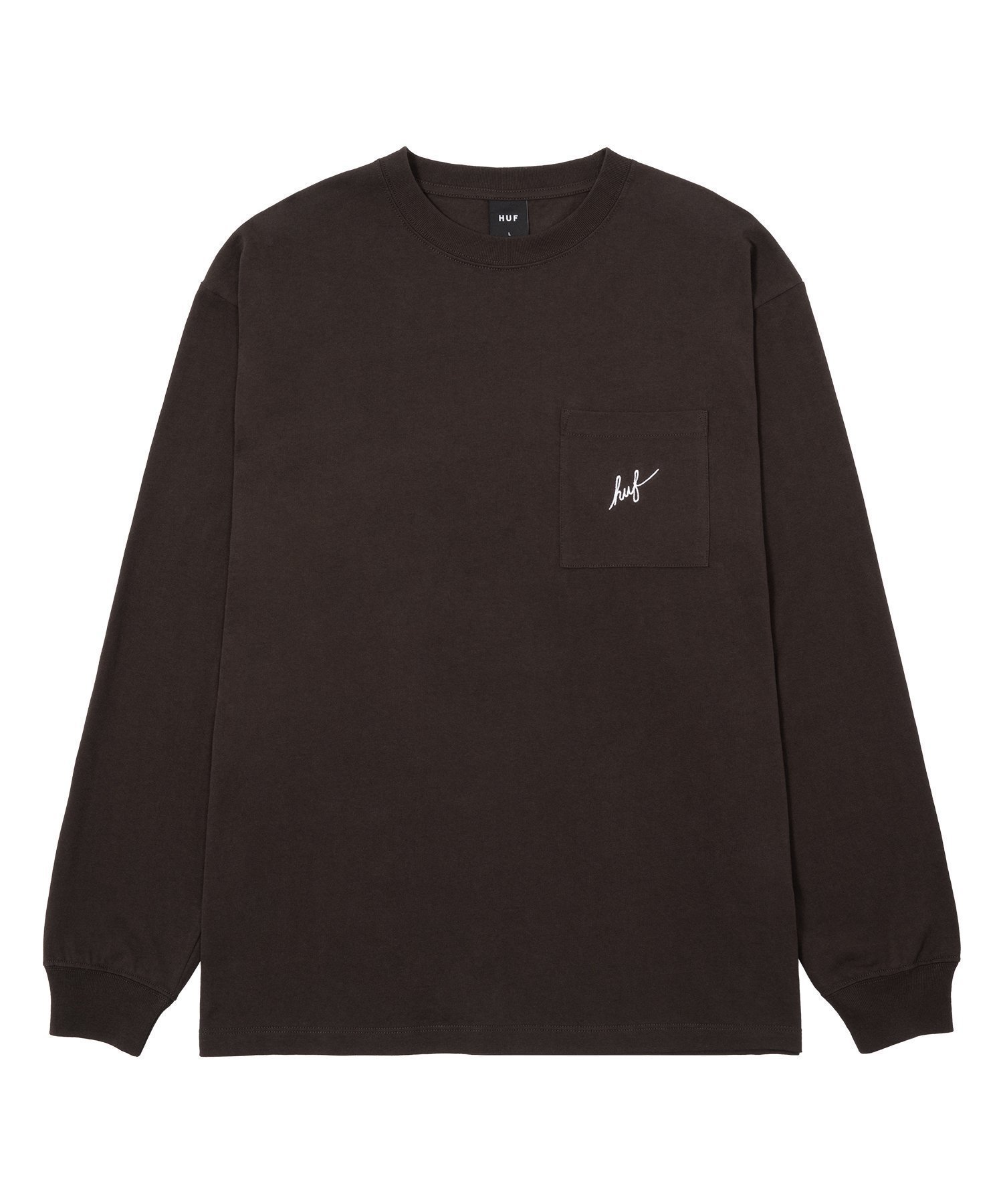 【ハフ/HUF】のSCRIPT POCKET LS TEE / HUF ハフ ロンT インテリア・キッズ・メンズ・レディースファッション・服の通販 founy(ファニー) 　ファッション　Fashion　レディースファッション　WOMEN　トップス・カットソー　Tops/Tshirt　ロング / Tシャツ　T-Shirts　グラフィック　Graphic　コレクション　Collection　長袖　Long Sleeve　ポケット　Pocket　ミリタリー　Military　ワーク　Work　再入荷　Restock/Back In Stock/Re Arrival　ESPRESSO|ID: prp329100004206389 ipo3291000000029148520