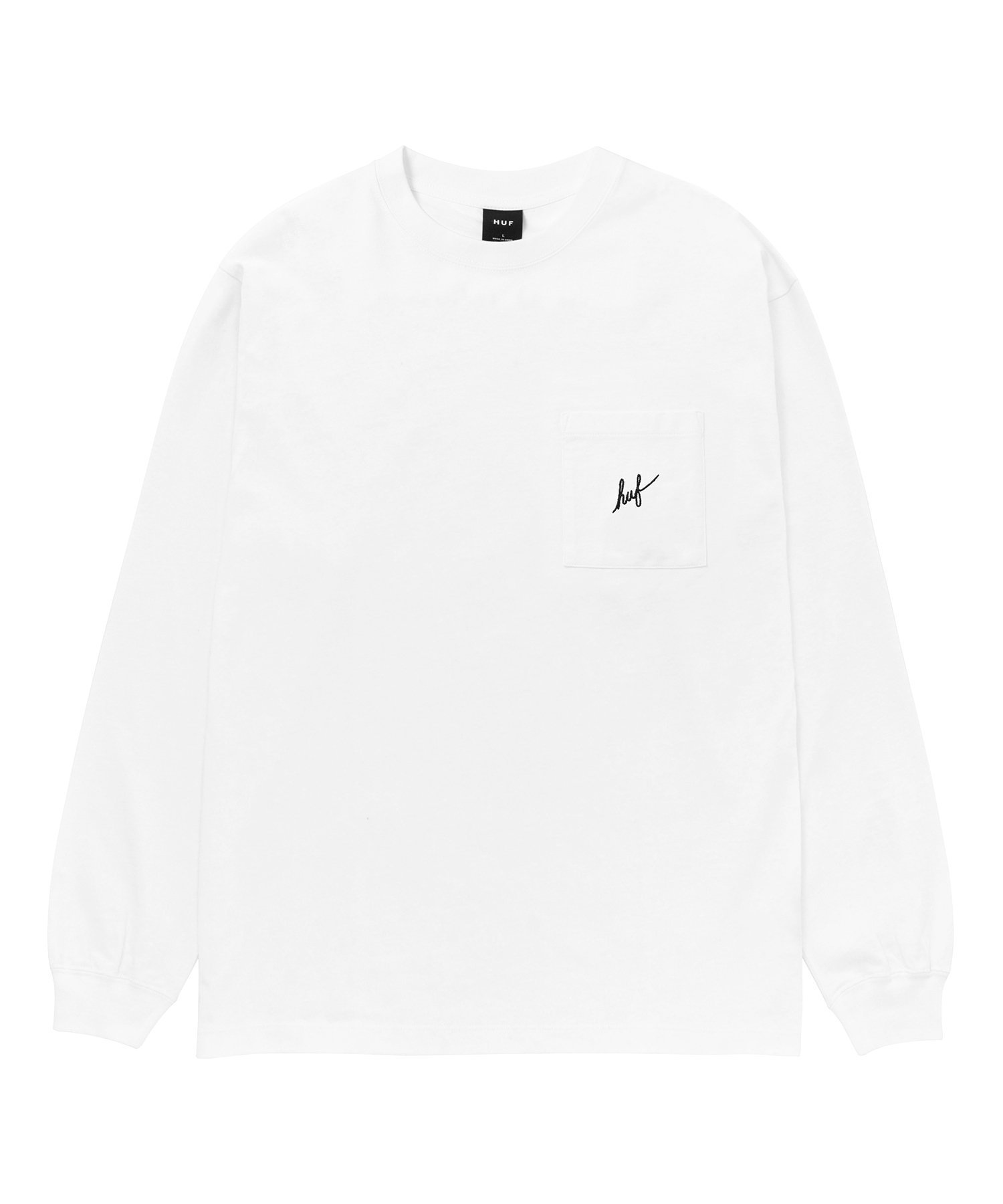 【ハフ/HUF】のSCRIPT POCKET LS TEE / HUF ハフ ロンT インテリア・キッズ・メンズ・レディースファッション・服の通販 founy(ファニー) 　ファッション　Fashion　レディースファッション　WOMEN　トップス・カットソー　Tops/Tshirt　ロング / Tシャツ　T-Shirts　グラフィック　Graphic　コレクション　Collection　長袖　Long Sleeve　ポケット　Pocket　ミリタリー　Military　ワーク　Work　再入荷　Restock/Back In Stock/Re Arrival　WHITE|ID: prp329100004206389 ipo3291000000029148521