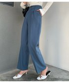 【その他のブランド/Other】のセンタープレスセミワイドパンツ 人気、トレンドファッション・服の通販 founy(ファニー) ファッション Fashion レディースファッション WOMEN パンツ Pants 再入荷 Restock/Back In Stock/Re Arrival thumbnail ブルー|ID: prp329100004206411 ipo3291000000029239056