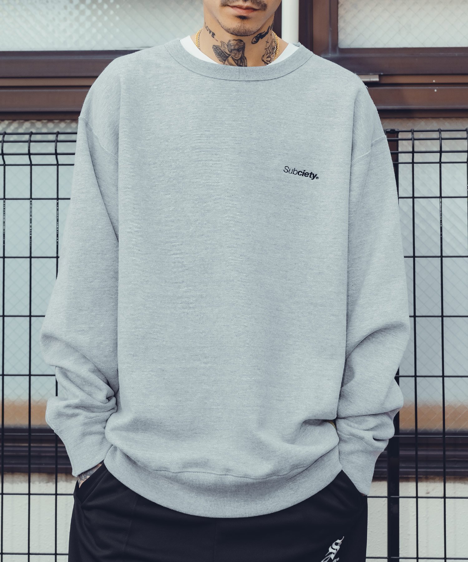 【サブサエティ/Subciety / MEN】のTrademark sweatshirt インテリア・キッズ・メンズ・レディースファッション・服の通販 founy(ファニー) 　ファッション　Fashion　メンズファッション　MEN　トップス・カットソー　Tops/Tshirt/Men　パーカ　Sweats　シャツ　Shirts　シンプル　Simple　スウェット　Sweat　ベーシック　Basic　再入荷　Restock/Back In Stock/Re Arrival　GRAY|ID: prp329100004206438 ipo3291000000029507005