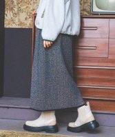 【ニコアンド/niko and】のミックスリブニットスカート 人気、トレンドファッション・服の通販 founy(ファニー) ファッション Fashion レディースファッション WOMEN スカート Skirt おすすめ Recommend シューズ Shoes ミックス Mix ロング Long 人気 Popularity |ID:prp329100004206569