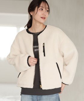 【グローバルワーク/GLOBAL WORK】のリバーシブルボアブルゾン/115504 人気、トレンドファッション・服の通販 founy(ファニー) ファッション Fashion レディースファッション WOMEN アウター Coat Outerwear ブルゾン Blouson/Jackets ショート Short ポケット Pocket エレガント 上品 Elegant 人気 Popularity |ID:prp329100004207427