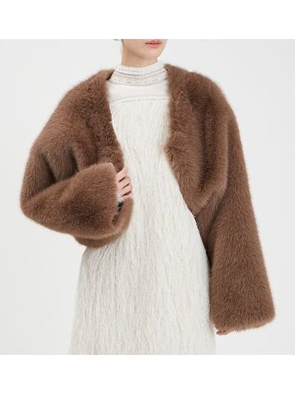 【ファーファー/FURFUR】の2WAYエコファーボレロ インテリア・キッズ・メンズ・レディースファッション・服の通販 founy(ファニー) 　ファッション　Fashion　レディースファッション　WOMEN　アウター　Coat Outerwear　ボレロ　Bolero jackets　スウェット　Sweat　ボレロ　Bolero　ボンディング　Bonding　リバーシブル　Reversible　BRW[058]|ID: prp329100004207428 ipo3291000000029155400