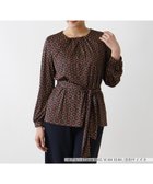 【レリアン/LEILIAN】のカットソー 人気、トレンドファッション・服の通販 founy(ファニー) ファッション Fashion レディースファッション WOMEN トップス・カットソー Tops/Tshirt カットソー Cut and Sewn アンティーク Antique ウォッシャブル Washable エレガント 上品 Elegant カットソー Cut And Sew グラデーション Gradation チェーン Chain プリント Print ループ Loop ロング Long ワイド Wide 秋 Autumn/Fall thumbnail ネイビー|ID: prp329100004207447 ipo3291000000029155545