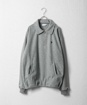 【ジップファイブ/ZIP FIVE】のフリースハーフジップアノラック 人気、トレンドファッション・服の通販 founy(ファニー) ファッション Fashion レディースファッション WOMEN シンプル Simple ストレッチ Stretch ドローコード Draw Cord ワンポイント One Point 定番 Standard |ID:prp329100004207475