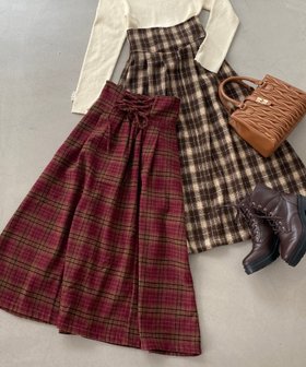 【マジェスティック レゴン/MAJESTIC LEGON】のバックレースアップフレアスカート 人気、トレンドファッション・服の通販 founy(ファニー) ファッション Fashion レディースファッション WOMEN スカート Skirt Aライン/フレアスカート Flared A-Line Skirts コルセット Corset フェミニン Feminine フレア Flare レース Race ロング Long |ID:prp329100004207509