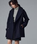 【ピエロ/Pierrot】のメルトンPコート 人気、トレンドファッション・服の通販 founy(ファニー) ファッション Fashion レディースファッション WOMEN アウター Coat Outerwear コート Coats Pコート Pea Coats ミドル Middle メルトン Melton エレガント 上品 Elegant thumbnail ネイビー|ID: prp329100004207516 ipo3291000000029366023