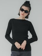 【コカ/COCA】のアンゴラタッチボートネックニット 人気、トレンドファッション・服の通販 founy(ファニー) ファッション Fashion レディースファッション WOMEN トップス・カットソー Tops/Tshirt ニット Knit Tops ポケット Pocket リブニット Rib Knit thumbnail Black|ID: prp329100004207521 ipo3291000000029156024