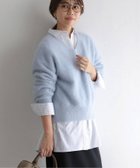 【ラ トータリテ/La TOTALITE】のFOXカシミヤVネックプルオーバー 人気、トレンドファッション・服の通販 founy(ファニー) ファッション Fashion レディースファッション WOMEN トップス・カットソー Tops/Tshirt プルオーバー Pullover Vネック V-Neck 2024年 2024 2024-2025秋冬・A/W Aw/Autumn/Winter/Fw/Fall/2024-2025 おすすめ Recommend カシミヤ Cashmere カットソー Cut And Sew コンパクト Compact ティアードスカート Tiered Skirt デコルテ Decolletage フェミニン Feminine ボトム Bottom ワイド Wide 今季 This Season thumbnail ブルー A|ID: prp329100004207554 ipo3291000000029156247