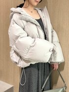 【フレイ アイディー/FRAY I.D】のフードドロストショートダウンコート 人気、トレンドファッション・服の通販 founy(ファニー) ファッション Fashion レディースファッション WOMEN アウター Coat Outerwear コート Coats ダウン Down Coats And Jackets イタリア Italy ショート Short ダウン Down ドローコード Draw Cord 人気 Popularity フロント Front 防寒 Cold Protection ルーズ Loose 冬 Winter thumbnail LGRY[005]|ID: prp329100004207570 ipo3291000000029156320