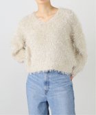 【ラ トータリテ/La TOTALITE】の【TORRAZZO DONNA/トラッゾドンナ】Shaggy Vneck Knit tops 人気、トレンドファッション・服の通販 founy(ファニー) ファッション Fashion レディースファッション WOMEN トップス・カットソー Tops/Tshirt ニット Knit Tops thumbnail ベージュ|ID: prp329100004207640 ipo3291000000029156904