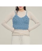 【ジーナシス/JEANASiS】のNepal Hand Knit Cami ライトブルー|ID: prp329100004207645 ipo3291000000029156978