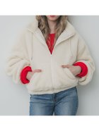 【コカ/COCA】のボアジップアップブルゾン 人気、トレンドファッション・服の通販 founy(ファニー) ファッション Fashion レディースファッション WOMEN アウター Coat Outerwear ブルゾン Blouson/Jackets ポケット Pocket thumbnail Ivory|ID: prp329100004207651 ipo3291000000029157109