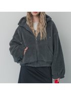 【コカ/COCA】のボアジップアップブルゾン Charcoal|ID:prp329100004207651