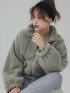 【コカ/COCA】のボアジップアップブルゾン 人気、トレンドファッション・服の通販 founy(ファニー) ファッション Fashion レディースファッション WOMEN アウター Coat Outerwear ブルゾン Blouson/Jackets ポケット Pocket thumbnail Khaki|ID: prp329100004207651 ipo3291000000029157113