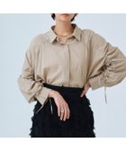 【ピエロ/Pierrot】のRASW ドロストシャーリングシャツ 人気、トレンドファッション・服の通販 founy(ファニー) ファッション Fashion レディースファッション WOMEN トップス・カットソー Tops/Tshirt シャツ/ブラウス Shirts/Blouses ギャザー Gather シャーリング Shirring thumbnail ベージュ|ID: prp329100004207666 ipo3291000000029157378