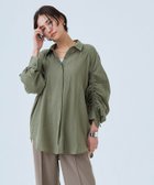 【ピエロ/Pierrot】のRASW ドロストシャーリングシャツ 人気、トレンドファッション・服の通販 founy(ファニー) ファッション Fashion レディースファッション WOMEN トップス・カットソー Tops/Tshirt シャツ/ブラウス Shirts/Blouses ギャザー Gather シャーリング Shirring thumbnail カーキ|ID: prp329100004207666 ipo3291000000029157380