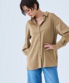 【ピエロ/Pierrot】のRASW サテンベーシックシャツ 人気、トレンドファッション・服の通販 founy(ファニー) ファッション Fashion レディースファッション WOMEN トップス・カットソー Tops/Tshirt シャツ/ブラウス Shirts/Blouses カフス Cuffs サテン Satin シンプル Simple ベーシック Basic ラウンド Round ロング Long thumbnail ベージュ|ID: prp329100004207672 ipo3291000000029157425