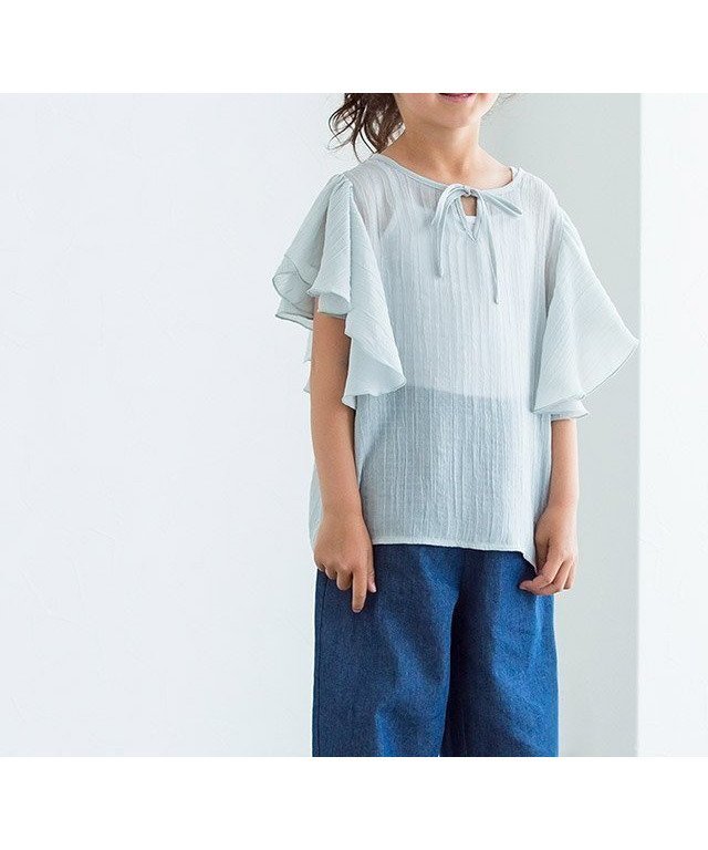 【ピエロ/Pierrot】のlulpini フリルスリーブブラウス インテリア・キッズ・メンズ・レディースファッション・服の通販 founy(ファニー) https://founy.com/ ファッション Fashion レディースファッション WOMEN トップス・カットソー Tops/Tshirt シャツ/ブラウス Shirts/Blouses エアリー Airy シアー Sheer スリーブ Sleeve フリル Frills リボン Ribbon |ID: prp329100004207689 ipo3291000000029157562