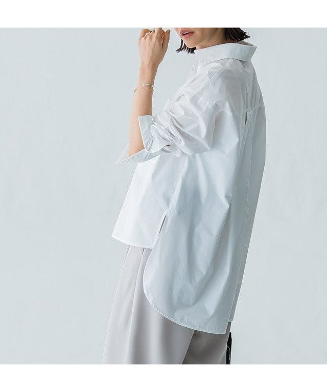 【ピエロ/Pierrot】のRASW バックロングシャツ 人気、トレンドファッション・服の通販 founy(ファニー) 　ファッション　Fashion　レディースファッション　WOMEN　トップス・カットソー　Tops/Tshirt　シャツ/ブラウス　Shirts/Blouses　バッグ　Bag　シンプル　Simple　バランス　Balance　ベーシック　Basic　ポケット　Pocket　 other-1|ID: prp329100004207706 ipo3291000000029157679