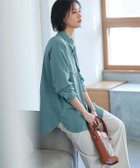 【ピエロ/Pierrot】のRASW リネンライクシャツ 人気、トレンドファッション・服の通販 founy(ファニー) ファッション Fashion レディースファッション WOMEN トップス・カットソー Tops/Tshirt シャツ/ブラウス Shirts/Blouses フラップ Flap ポケット Pocket エレガント 上品 Elegant thumbnail グリーン|ID: prp329100004207710 ipo3291000000029157719