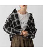 【サルーン/SALOON】のショート丈チェックシャツ 人気、トレンドファッション・服の通販 founy(ファニー) ファッション Fashion レディースファッション WOMEN トップス・カットソー Tops/Tshirt シャツ/ブラウス Shirts/Blouses ショート Short チェック Check 秋 Autumn/Fall thumbnail ブラック19|ID: prp329100004207731 ipo3291000000029157993