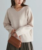 【ピエロ/Pierrot】のVネックウールライクニット 人気、トレンドファッション・服の通販 founy(ファニー) ファッション Fashion レディースファッション WOMEN トップス・カットソー Tops/Tshirt ニット Knit Tops Vネック V-Neck ベーシック Basic ボトム Bottom ルーズ Loose thumbnail 杢ライトベージュ|ID: prp329100004207750 ipo3291000000029533685