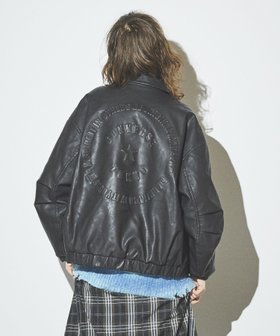 【コンバーストウキョウ/CONVERSE TOKYO】の【HL】VINTAGE SYNTHETIC LEATHER BLOUSON 人気、トレンドファッション・服の通販 founy(ファニー) ファッション Fashion レディースファッション WOMEN アウター Coat Outerwear ブルゾン Blouson/Jackets インナー Inner ヴィンテージ Vintage 軽量 Lightweight スウェット Sweat スリーブ Sleeve トレンド Trend フェイクレザー Faux Leather フレア Flare ロング Long 楽ちん Easy A/W・秋冬 Aw・Autumn/Winter・Fw・Fall-Winter おすすめ Recommend |ID:prp329100004207769