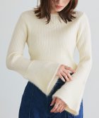 【ピエロ/Pierrot】のシャギードッキングフレアスリーブニット 人気、トレンドファッション・服の通販 founy(ファニー) ファッション Fashion レディースファッション WOMEN トップス・カットソー Tops/Tshirt ニット Knit Tops スリーブ Sleeve トレンド Trend フレア Flare thumbnail アイボリー|ID: prp329100004207872 ipo3291000000029159604