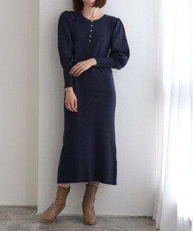 【ピエロ/Pierrot】 2wayパールデザインニットワンピース人気、トレンドファッション・服の通販 founy(ファニー) ファッション Fashion レディースファッション WOMEN ワンピース Dress ニットワンピース Knit Dresses パール Pearl |ID:prp329100004207934