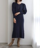 【ピエロ/Pierrot】の2wayパールデザインニットワンピース 人気、トレンドファッション・服の通販 founy(ファニー) ファッション Fashion レディースファッション WOMEN ワンピース Dress ニットワンピース Knit Dresses パール Pearl thumbnail ネイビー|ID: prp329100004207934 ipo3291000000029571393