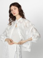 【ヴァン/Vin】のドットジャガードシアーブラウス 人気、トレンドファッション・服の通販 founy(ファニー) ファッション Fashion レディースファッション WOMEN トップス・カットソー Tops/Tshirt シャツ/ブラウス Shirts/Blouses シアー Sheer ショート Short シンプル Simple バランス Balance thumbnail ホワイト|ID: prp329100004207977 ipo3291000000029160754