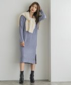 【ピエロ/Pierrot】の選べる2ネックリブニットワンピース 人気、トレンドファッション・服の通販 founy(ファニー) ファッション Fashion レディースファッション WOMEN ワンピース Dress ニットワンピース Knit Dresses シンプル Simple スリット Slit タートルネック Turtleneck ロング Long thumbnail コットンキャンディブルー|ID: prp329100004207996 ipo3291000000029160912