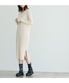 【ピエロ/Pierrot】の選べる2ネックリブニットワンピース 人気、トレンドファッション・服の通販 founy(ファニー) ファッション Fashion レディースファッション WOMEN ワンピース Dress ニットワンピース Knit Dresses シンプル Simple スリット Slit タートルネック Turtleneck ロング Long thumbnail アイボリー|ID: prp329100004207996 ipo3291000000029160915