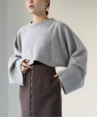 【ヴェルメイユ パー イエナ/VERMEIL par iena】のPure merino wool ショートプルオーバー 人気、トレンドファッション・服の通販 founy(ファニー) ファッション Fashion レディースファッション WOMEN トップス・カットソー Tops/Tshirt プルオーバー Pullover カットソー Cut And Sew 今季 This Season ショート Short ストール Stall スリーブ Sleeve バランス Balance パターン Pattern ボレロ Bolero マフラー Scarf ワイド Wide おすすめ Recommend 2024年 2024 2024-2025秋冬・A/W Aw/Autumn/Winter/Fw/Fall/2024-2025 thumbnail グレー|ID: prp329100004207997 ipo3291000000029160936