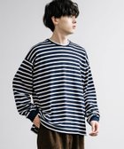 【ロッキーモンロー/Rocky Monroe】の日本製 セーターライク天竺 6.5オンス長袖Tシャツ 人気、トレンドファッション・服の通販 founy(ファニー) ファッション Fashion レディースファッション WOMEN トップス・カットソー Tops/Tshirt シャツ/ブラウス Shirts/Blouses ロング / Tシャツ T-Shirts インナー Inner シンプル Simple スペシャル Special スリット Slit タンブラー Tumbler 定番 Standard 人気 Popularity 長袖 Long Sleeve バランス Balance ベーシック Basic ボーダー Border メンズ Mens 無地 Plain Color リラックス Relax ワイド Wide 再入荷 Restock/Back In Stock/Re Arrival おすすめ Recommend 日本製 Made In Japan thumbnail ネイビー×オフ|ID: prp329100004208014 ipo3291000000029161043