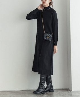 【ピエロ/Pierrot】 ハイネックAラインニットワンピース人気、トレンドファッション・服の通販 founy(ファニー) ファッション Fashion レディースファッション WOMEN ワンピース Dress ニットワンピース Knit Dresses ハイネック High Neck ミドル Middle ロング Long |ID:prp329100004208018