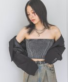 【ジーナシス/JEANASiS】のブリーチニットベアトップ 人気、トレンドファッション・服の通販 founy(ファニー) ファッション Fashion レディースファッション WOMEN トップス・カットソー Tops/Tshirt ニット Knit Tops インナー Inner ウォッシュ Wash ジャケット Jacket ビスチェ Bustier thumbnail ブラック系その他|ID: prp329100004208110 ipo3291000000029161801