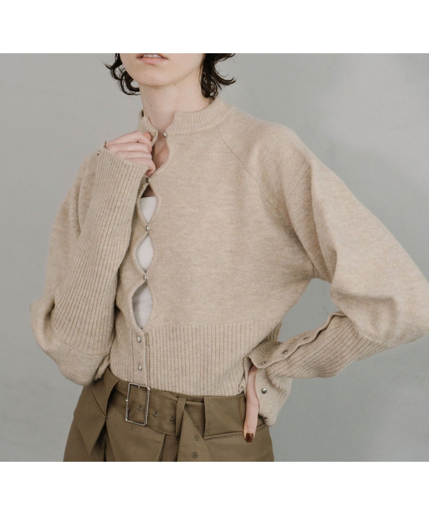 【エマリンバー/EMMA LIMBER】のMetal Button Cardigan 人気、トレンドファッション・服の通販 founy(ファニー) 　ファッション　Fashion　レディースファッション　WOMEN　トップス・カットソー　Tops/Tshirt　カーディガン　Cardigans　再入荷　Restock/Back In Stock/Re Arrival　 other-1|ID: prp329100004208116 ipo3291000000029161858