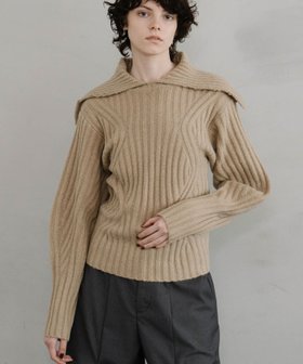 【エマリンバー/EMMA LIMBER】の2way Collor Knit 人気、トレンドファッション・服の通販 founy(ファニー) ファッション Fashion レディースファッション WOMEN トップス・カットソー Tops/Tshirt ニット Knit Tops 再入荷 Restock/Back In Stock/Re Arrival |ID:prp329100004208120