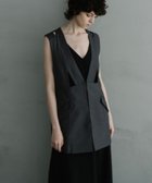 【エマリンバー/EMMA LIMBER】のCut OFF Gilet 人気、トレンドファッション・服の通販 founy(ファニー) ファッション Fashion レディースファッション WOMEN アウター Coat Outerwear トップス・カットソー Tops/Tshirt ベスト/ジレ Gilets/Vests 再入荷 Restock/Back In Stock/Re Arrival thumbnail チャコールグレー|ID: prp329100004208123 ipo3291000000029161906