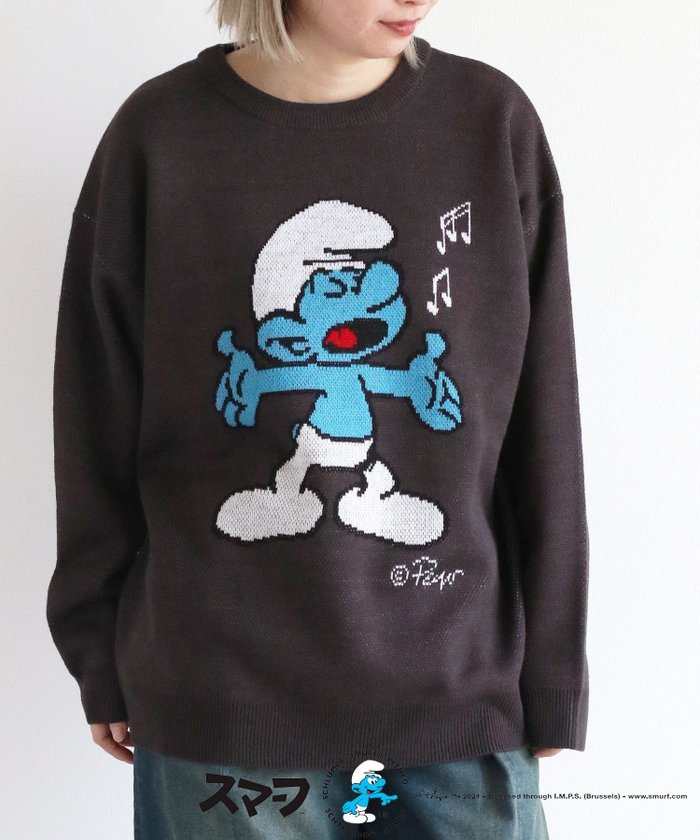 【セポ/cepo】の【SMURFS/スマーフ】ヴィンテージジャガードニット インテリア・キッズ・メンズ・レディースファッション・服の通販 founy(ファニー) https://founy.com/ ファッション Fashion レディースファッション WOMEN トップス・カットソー Tops/Tshirt ニット Knit Tops おすすめ Recommend アクリル Acrylic イラスト Illustration キャラクター Character グラフィック Graphic トレンド Trend ビッグ Big フロント Front ブルゾン Blouson ベスト Vest 人気 Popularity 冬 Winter 長袖 Long Sleeve |ID: prp329100004208138 ipo3291000000029161993