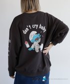 【セポ/cepo】の【SMURFS/スマーフ】クルーネックスウェット 人気、トレンドファッション・服の通販 founy(ファニー) ファッション Fashion レディースファッション WOMEN トップス・カットソー Tops/Tshirt パーカ Sweats スウェット Sweat イラスト Illustration キャラクター Character グラフィック Graphic スウェット Sweat フロント Front 長袖 Long Sleeve thumbnail ブラック系2|ID: prp329100004208143 ipo3291000000029162022