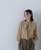 【ナチュラル ビューティー ベーシック/NATURAL BEAUTY BASIC】のVネックリボンタイブラウス 人気、トレンドファッション・服の通販 founy(ファニー) ファッション Fashion レディースファッション WOMEN トップス・カットソー Tops/Tshirt シャツ/ブラウス Shirts/Blouses Vネック V-Neck おすすめ Recommend ジャケット Jacket リボン Ribbon thumbnail キャメルベージュ1|ID: prp329100004208191 ipo3291000000029473170