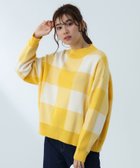 【ビームス ハート/BEAMS HEART】のジャカード チェック柄 ニット(ウォッシャブル) 24AW YELLOW|ID: prp329100004208219 ipo3291000000029162626