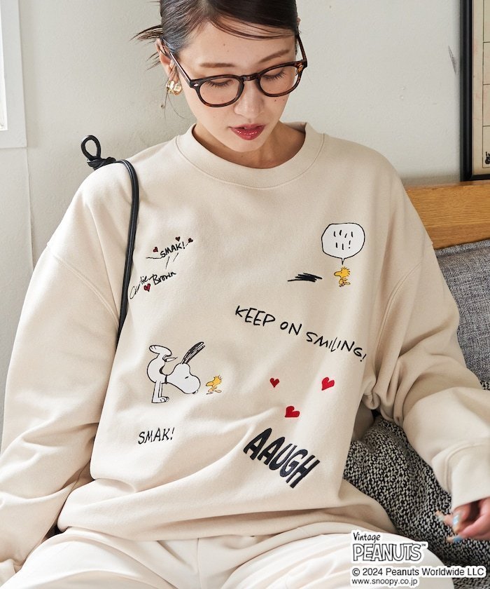 【フリークスストア/FREAK'S STORE】のPEANUTS/ピーナッツ 別注 ハート 刺繍 スウェット【限定展開】 24AW 人気、トレンドファッション・服の通販 founy(ファニー) 　ファッション　Fashion　レディースファッション　WOMEN　トップス・カットソー　Tops/Tshirt　パーカ　Sweats　スウェット　Sweat　2024年　2024　2024-2025秋冬・A/W　Aw/Autumn/Winter/Fw/Fall/2024-2025　A/W・秋冬　Aw・Autumn/Winter・Fw・Fall-Winter　冬　Winter　キャラクター　Character　スウェット　Sweat　スペシャル　Special　プリント　Print　人気　Popularity　別注　Special Order　 other-1|ID: prp329100004208232 ipo3291000000029162793