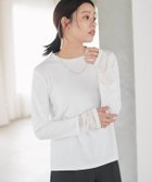 【ピエロ/Pierrot】の【静電気防止】シアーカフス/クルーネックドッキングカットソー 人気、トレンドファッション・服の通販 founy(ファニー) ファッション Fashion レディースファッション WOMEN トップス・カットソー Tops/Tshirt カットソー Cut and Sewn とろみ Thickness インナー Inner カフス Cuffs コンパクト Compact シアー Sheer シャーリング Shirring パール Pearl フェザー Feather フレア Flare ベスト Vest ボトム Bottom thumbnail シアーカフス/オフホワイト|ID: prp329100004208307 ipo3291000000029164985