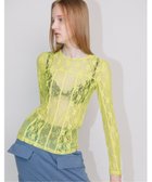 【アウラアイラ/AULA AILA】のLACE INNER TOPS 人気、トレンドファッション・服の通販 founy(ファニー) ファッション Fashion レディースファッション WOMEN トップス・カットソー Tops/Tshirt インナー Inner キャミワンピース Cami Dress レース Race ロング Long エレガント 上品 Elegant 半袖 Short Sleeve 長袖 Long Sleeve thumbnail YELLOW GREEN|ID: prp329100004208394 ipo3291000000029165463