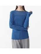 【ラシュッド/LASUD】のシアーソフトチュールトップス 人気、トレンドファッション・服の通販 founy(ファニー) ファッション Fashion レディースファッション WOMEN トップス・カットソー Tops/Tshirt なめらか Smooth コラボ Collaboration ダブル Double エレガント 上品 Elegant thumbnail ブルー|ID: prp329100004208440 ipo3291000000029165796