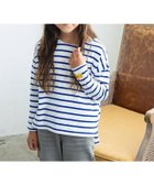 【ピエロ/Pierrot】のlulpini 【クレパスコラボ】ボーダーロングスリーブTシャツ 人気、トレンドファッション・服の通販 founy(ファニー) ファッション Fashion レディースファッション WOMEN トップス・カットソー Tops/Tshirt シャツ/ブラウス Shirts/Blouses ロング / Tシャツ T-Shirts ボーダー Border ワンポイント One Point 吸水 Water Absorption thumbnail オフホワイト×ブルー|ID: prp329100004208448 ipo3291000000029165838